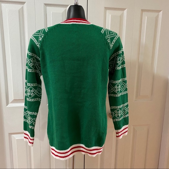 Ardene Sweaters Ardene Ugly Christmas Sweater Green Merry